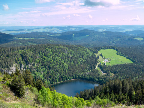 Panorama über den Feldsee im Schwarzwald	Baden- Württemberg