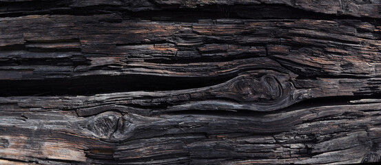 The texture of an old cracked sawn wood