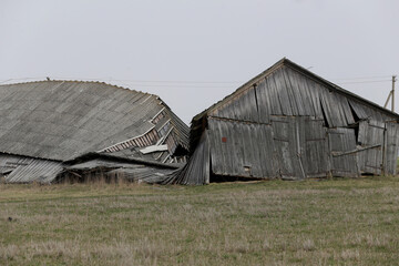 An old dilapidated, abandoned house in the Lithuanian village © Algimantas