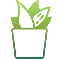 plant gradient icon