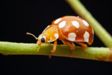 Ladybugs on wild plants, North China