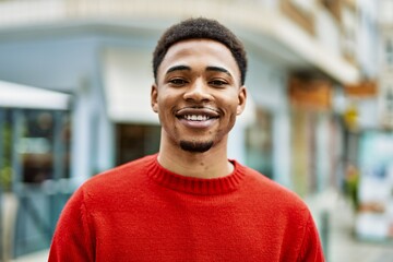 Handsome african american man outdoors