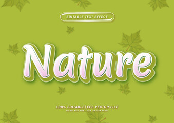 Nature text editable effect