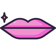 kiss line icon