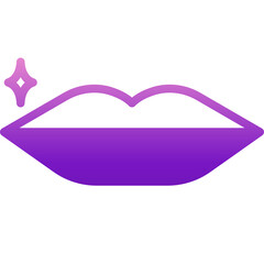 kiss gradient icon