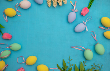 easter eggs. Easter concept. 