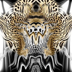 Fototapeta na wymiar Leopard skin pattern texture; Fashionable print 