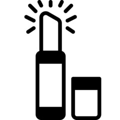 lipstick solid line icon
