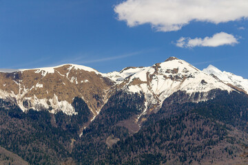 Caucasus mountains in Sochi
