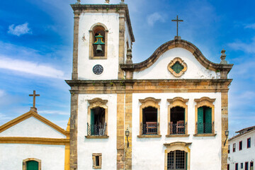 Fototapeta na wymiar Colonial Catholic Church In Paraty, Brazil