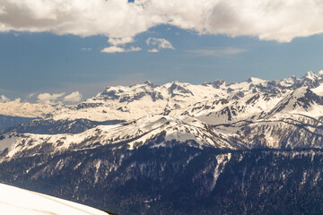 Caucasus mountains in Sochi