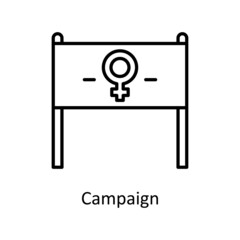  Campaign vector Outline Icon Design illustration. Home Improvements Symbol on White background EPS 10 File