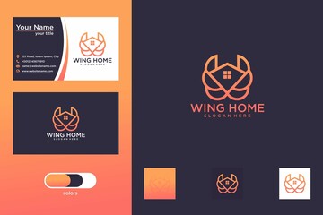 wing home logo design
