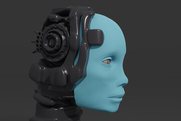 Fototapeta female robotic science fiction obraz