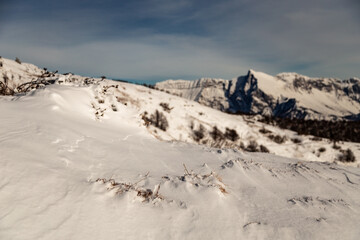 On the Matajur in a winter day