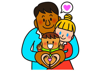 多様性,家族,ハート,愛,子供,親子,親,仲良し,人物,アイコン,男性,女性,男の子,ファミリー,かわいい
