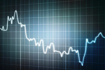 Business Growth graph on technology background, Futuristic raise arrow chart digital transformation abstract technology background. Big data and business growth currency stock and investment economy