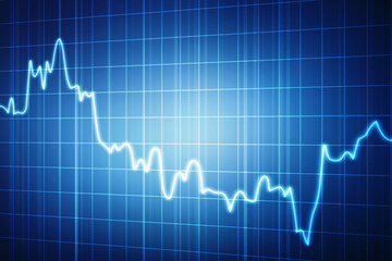 Business Growth graph on technology background, Futuristic raise arrow chart digital transformation abstract technology background. Big data and business growth currency stock and investment economy