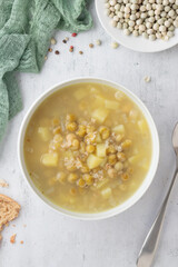 Green pea soup