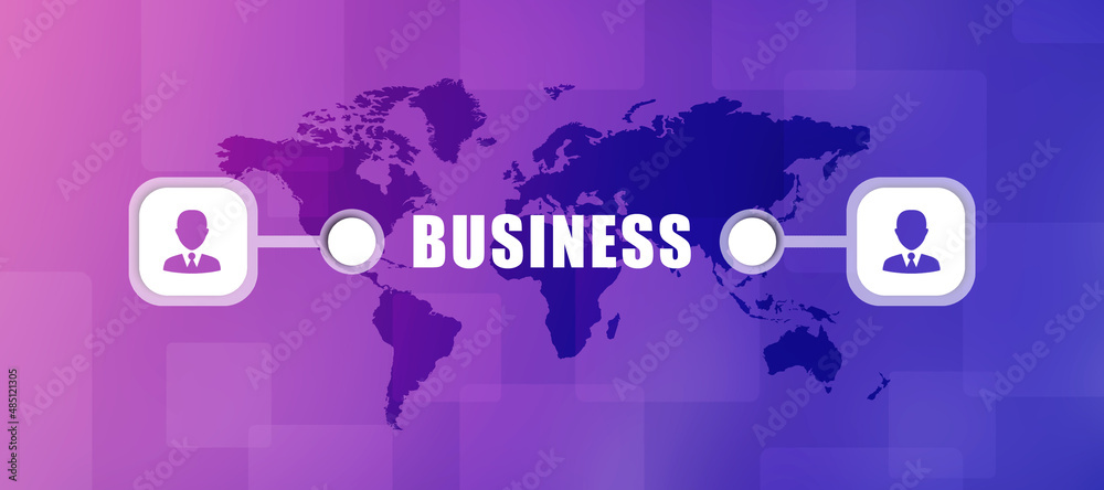 Poster 2d digital abstract business networking background