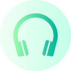 headphones gradient icon