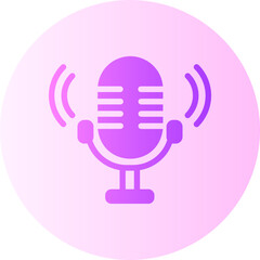 microphone gradient icon