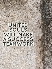 United souls will make a success teamwork quote.