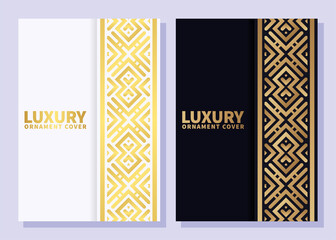 luxury ornament pattern book cover collection