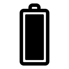 Battery Flat Icon Isolated On White Background