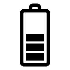 Battery Flat Icon Isolated On White Background