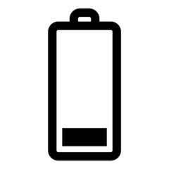 Battery Flat Icon Isolated On White Background