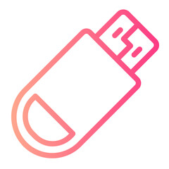 flash drive gradient icon