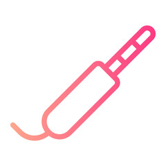 audio cable gradient icon