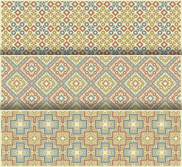 Collection of seamless ornamental ethnic patterns