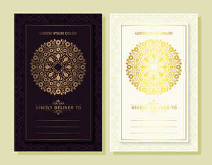 luxury mandala invitation card template