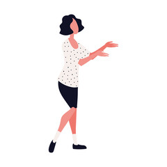 woman character isolated