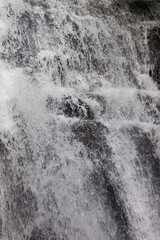 Cascading river in Black and White