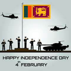 Happy Independence Day Srl Lanka
