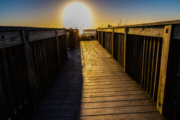 Obraz premium Boardwalk to Myrtle Beach, Myrtle Beach, South Carolina, USA