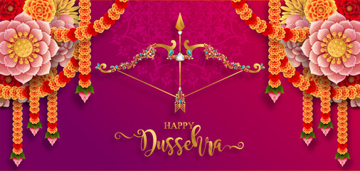 Happy Dussehra greeting card © Siam Vector