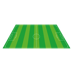 soccer field isolated