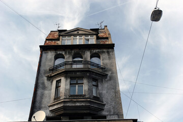 Tenement house in Lodz (&pound;&oacute;d&Yuml;), Poland
