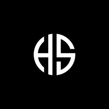 letter HS logo design vector template