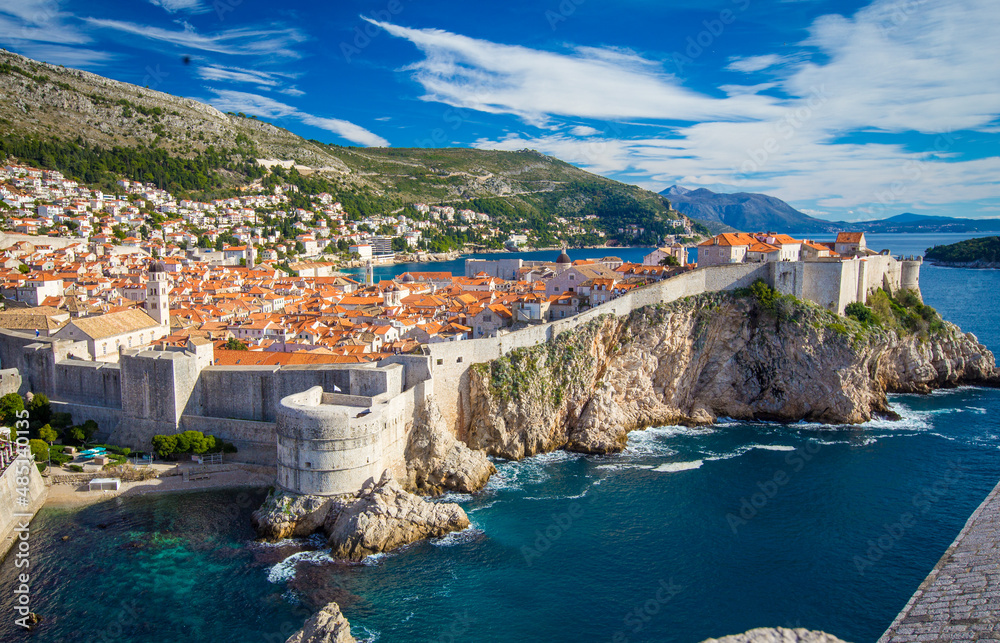 Wall mural old fortified city of Dubrovnik  