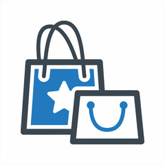 Shopping bags icon