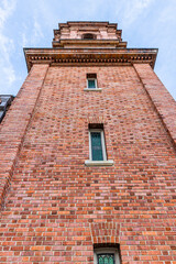 Bell Tower of The Basilica of St. Lawrence D.M. in Downtown Asheville, North Caroilna, USA