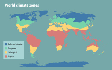 World climate zone map © Dimitrios