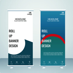 Business Roll-up Banner Design template