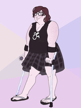 Person using Forearm Crutches