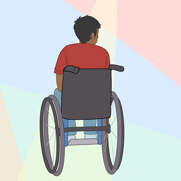 Wheelchair from Behind